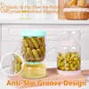 ZENS Pickle Jar with Strainer Flip, 51oz Pickle Container Pickle