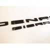GMC 4pcs Gloss Black DENALI HD DENALI SIERRA Emblems Fit