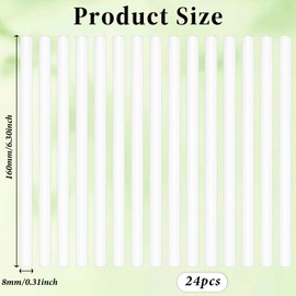 Eldraqth 15PCS Humidifier Stick Filter Refill Replacement Sticks Filter Cotton Refill Stick Mini Air Diffuser Pure Wicks Cotton Sticks Replacement Wicks for Small Portable Humidifier