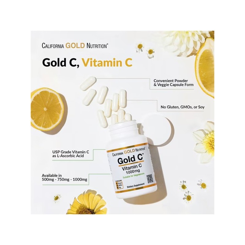 CGN 비타민C 1000mg 60베지캡슐 아스코르브산 USP등급 CGN Vitamin C 1000mg