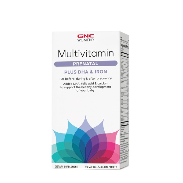 GNC Women's Multivitamin Prenatal Formula with DHA & Iron