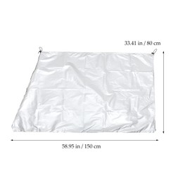 Milisten Telescope Cover Outdoor Sun Proof Astronomical Telescope Cover with Adjustable Drawstring for Indoor or Outdoor Use Silver