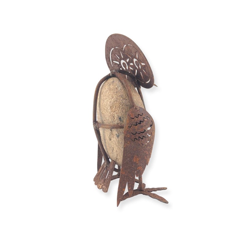 Crispe Patina Decorative Owl for Standing All Year Round Decoration
