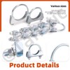Tanstic 2 x 3 inch U-bolt clamp, exhaust U-clamp, silencer,