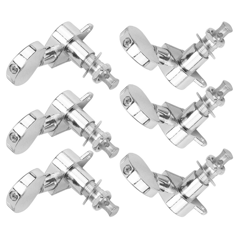 6Pcs Guitar String Tuning Peg Metal 3 Left 3 Right