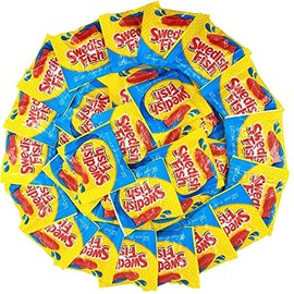 Swedish Fish Mini Packs Individually Wrapped Soft & Chewy Bulk, 70 packs, 2.1lb
