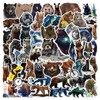 50pcs Grizzly Bear Stickers for friendss friend Teens, Vinyl Waterproof