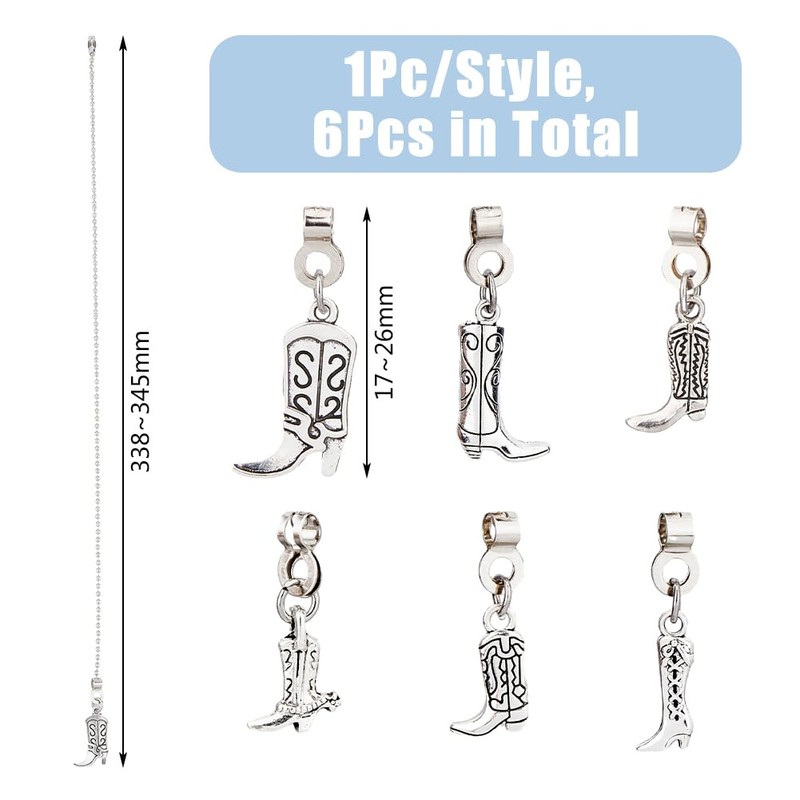 DICOSMETIC 6 Styles Western Cowboy Ceiling Fan Pull Chain Extenders
