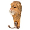 Wall Hooks Safari Family Animal Heads – Double Wooden Coat