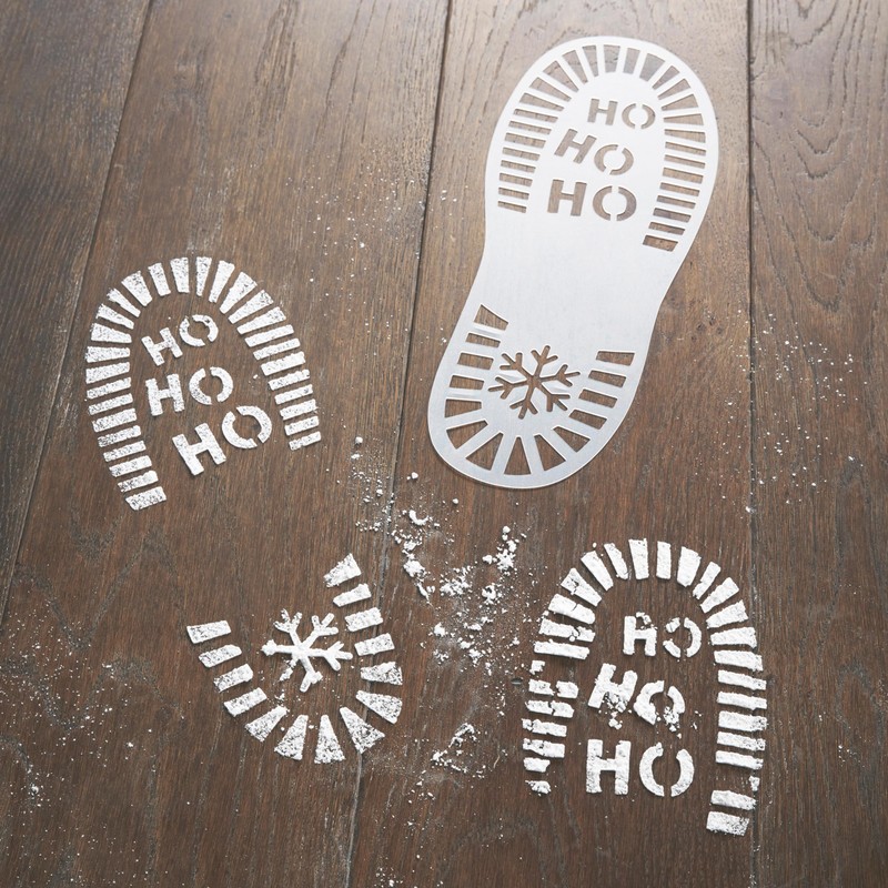 Ginger Ray Santa Footprint Stencil