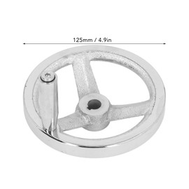 Rotary Handwheel Lathe Handwheel Detachable 3 Spoke Hand Wheel with Revolving Handle for Lathe Milling Grinding Machine