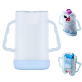 Squeeze Pouch Holder for Food Pouches and Juice Boxes, Mess-Free Self-Feeding, Easy-Grip Handle for Little Hands, Ideal for Fostering Toddler Independence