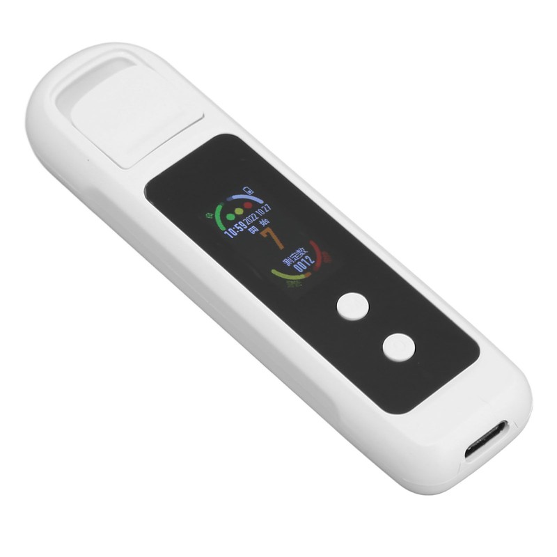Alcohol Tester H9PRO Portable Contactless Detection White USB 200mAh Rechargeable