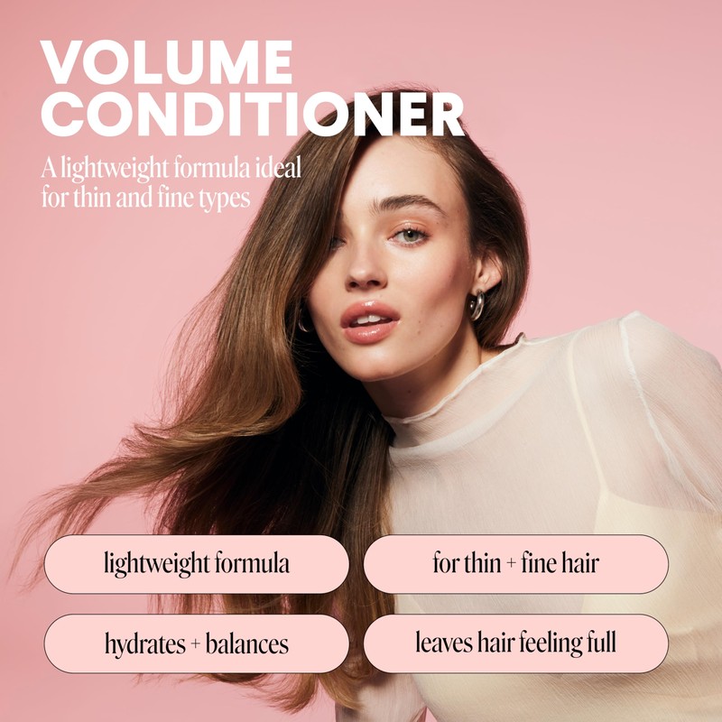 MONDAY HAIRCARE VOLUME Conditioner with Hydrolyzed Collagen, Coconut Oil, Shea
