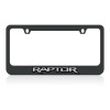 Ford Raptor Black License Plate Frame - Mirror Letters