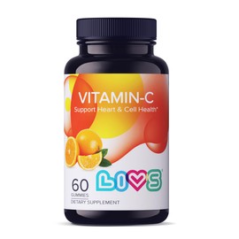 LIVS Vitamin C 250mg Gummies for Kids & Adults | antioxidants & Immune Support Supplement | Hair, Skin and Nails Vitamins for Women & Men | Vegen & Free from GMO & Gluten - 250mg VIT C/Dose - 120 ct