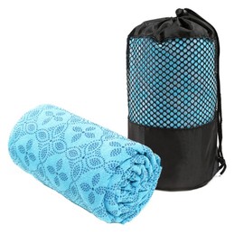 Oaygat Yoga Towel Sweat Absorbent Non-slip Yoga Towel Quick-drying Yoga Mat Hot Mat Cloth Breathable Yoga Mat Towel with Mesh Carrying Bag for Bikram, Pilates, Gym Workout