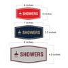 Fancy Showers Sign (Black Gold) - Medium