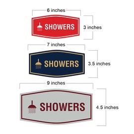 Fancy Showers Sign (Black Gold) - Medium