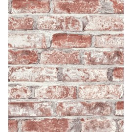 Sevalo Red Brick Wallpaper Peel and Stick Wallpaper Brick Contact Paper for Walls 3D Faux Brick Wall Paper for Bedroom Self-Adhesive Removable Wallpaper for Kitchen Backsplash Dorm Room 17.3“×78.7”
