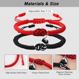 Matching Bracelet for Couples Anniversary for Him and Her Long Distance Bracelets,Bracelet for Boyfriend Soulmate Girlfriend Boyfriend Girlfriend,Gifts for Women Men Him Her(Soulmate)