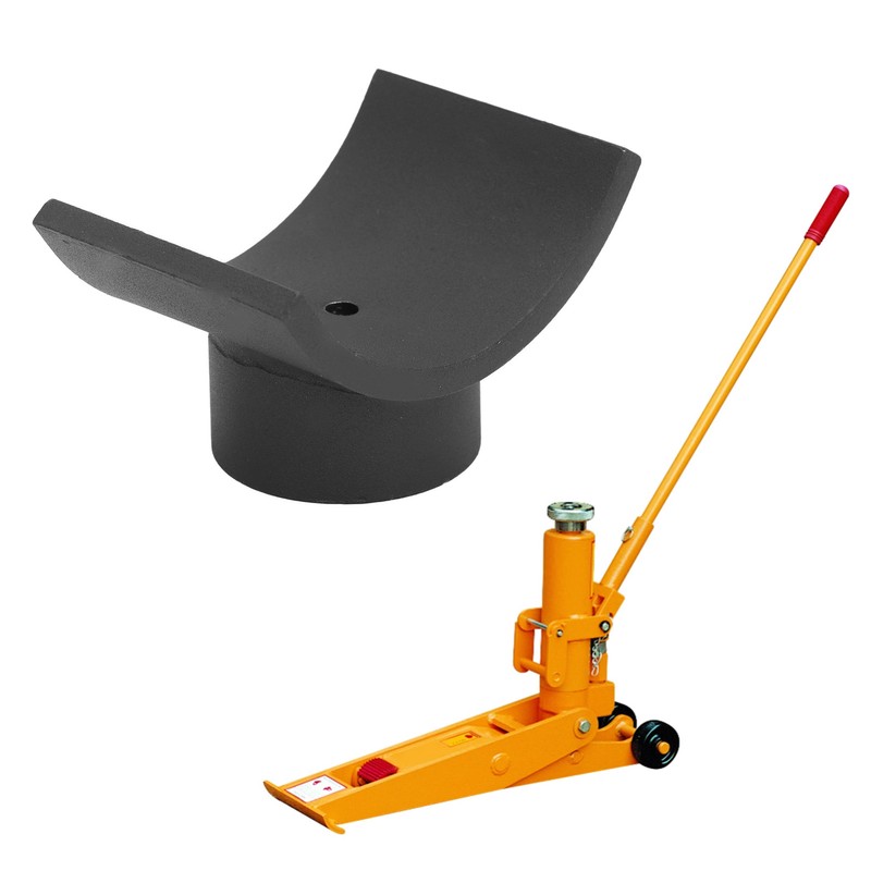 Bottle Jack Lifting Axles Saddle Heavy Duty Iron Black for
