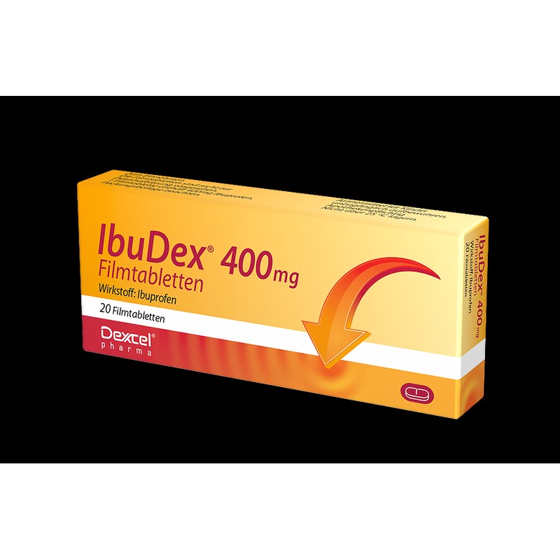 IbuDex 400 mg Filmtabletten bei Schmerzen und Fieber, 20 St.