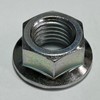 M10 P=1.25 (Fine Pitch) Flange Nut No Serate / Trivalent