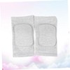 Baluue 2pcs Grey Exercise Knee Pads for Gym Safety Support