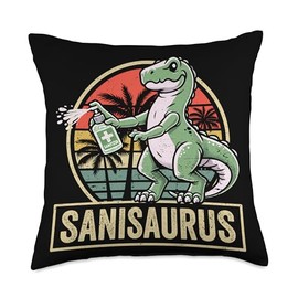 Germaphobe anti-germ hand sanitizer Throw Pillow