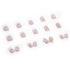 Light Blue Heart Shape Irregular Pattern 24pcs Nail Tips for