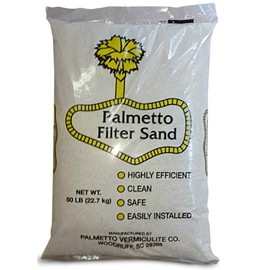 Palmetto Pool Filter Sand - Works with Residential & Commercial Pool Equipment – Highly Efficient – 50 Pounds