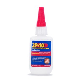 FastCap 2P-10 - Medium – Industrial Strength Super Glue - CA (Cyanoacrylate Adhesive) - 2.25 oz/64g. Perfect for General Purpose Projects. 2-Part Adhesive. Activator Sold Separately (2-Bottles)