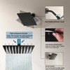 GUOYINDONG 2 Handle Shower Faucet Set, Matte Black Two Handle