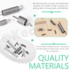 Keadic 128Pcs 16 Sizes Stainless Steel Compression and Extension Springs