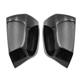 KYYET Gloss Black Side Mirror Cover Cap Fits For 2021 2022 2023 2024 2025 Chevy Tahoe Suburban Yukon Replace 84703354 84703355