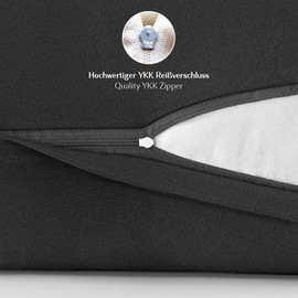 Alreya Cushion Cover 40 x 60 cm (Set of 2) – Anthracite – 100% Jersey Cotton – Cushion Cover for Cushions 40 x 60 cm, Jersey Pillowcases, Super Soft Cushion Covers 40 x 60 cm with Zip