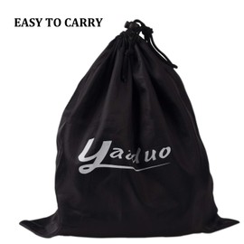 YAADUO Set of 8 Regulation Cornhole Bags, Weather Resistant Standard Corn Hole Bean Bags for Tossing Game, Includes Tote Bags (Black/Red)