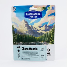 Backpacker's Pantry Chana Masala - Freeze Dried Backpacking & Camping Food - Emergency Food - 21 Grams of Protein, Vegan, Gluten-Free - 1 Count