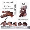 Miniature Bark Rock Model, Brown Tree Bark Texture, 5 Sizes,