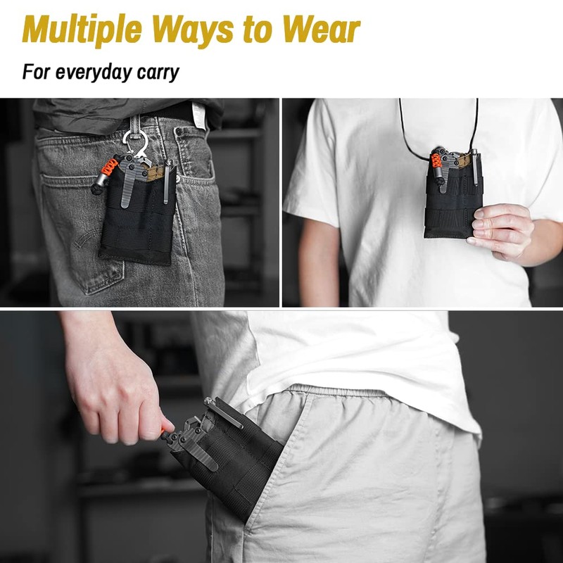 VIPERADE VE9 EDC Pocket Organizer Tool Pouch, Multitool Sheath with