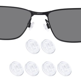 DROGO 3 Pairs Soft Silicone Replacement Nose Pads for Maui Jim Baby Beach/Kahuna/Kawika/Mahina/Wiki Wiki; for Oakley WireTap/Whisker/Crosshair 2.0 OO4044/Half Wire 2.0 Eyeglasses/Sunglasses