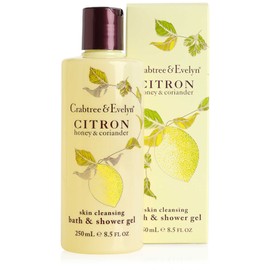 Crabtree & Evelyn Citron Honey & Coriander Bath and Shower Gel, 8.5 Fl Oz