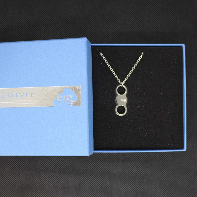 ERG SILVER NECKLACE (925 Sterling Silver) Size (49cm)