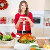 Rayson Aprons Christmas Adjustable Bib Apron Chefs BBQ Apron for