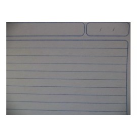 Estrella Tarjetas De Trabajo Rayadas 5x8  Estrella 2  Paquete C/100cu