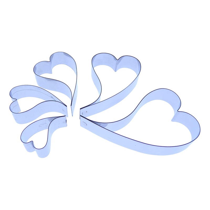 Curvy Heart (Curved wonky) - Stainless Steel Sugarcraft Cutters