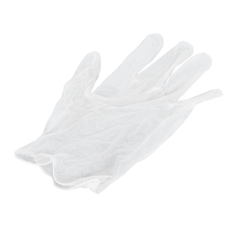 100Pcs Disposable PVC Gloves Transparent Thicken Nail Beauty Protective for