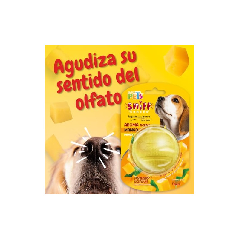 Fancy Pets Pelota para Perro con Aroma a Mango Juguete