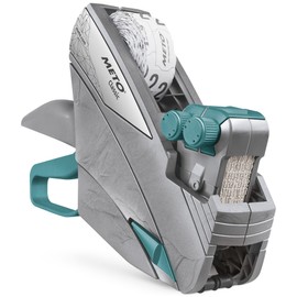 Meto Price Gun Kit, Classic M 2026 Price Labeler, Rebate Labeling, Double-Line, 20 Digits, Includes One Roll of 0.63" x 1.02" (16 x 26mm) Labels and One Ink Roll (88322)